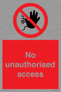 No unauthorised access